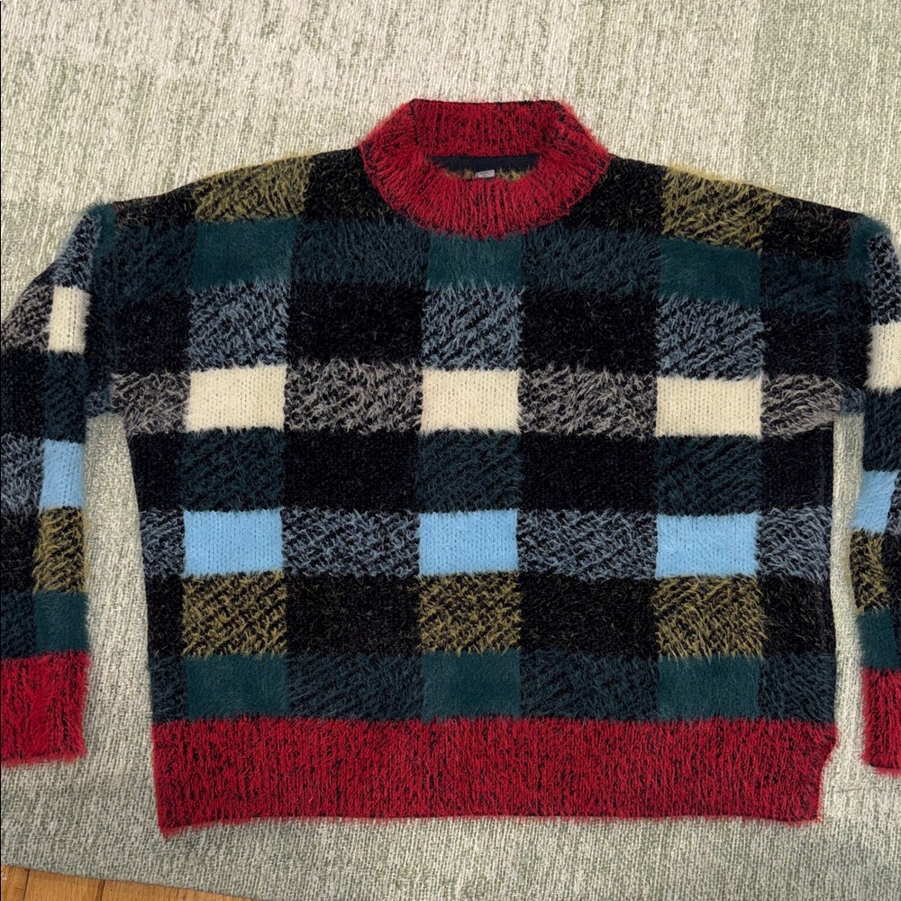 Lord & Taylor Design Lab checkered sweater